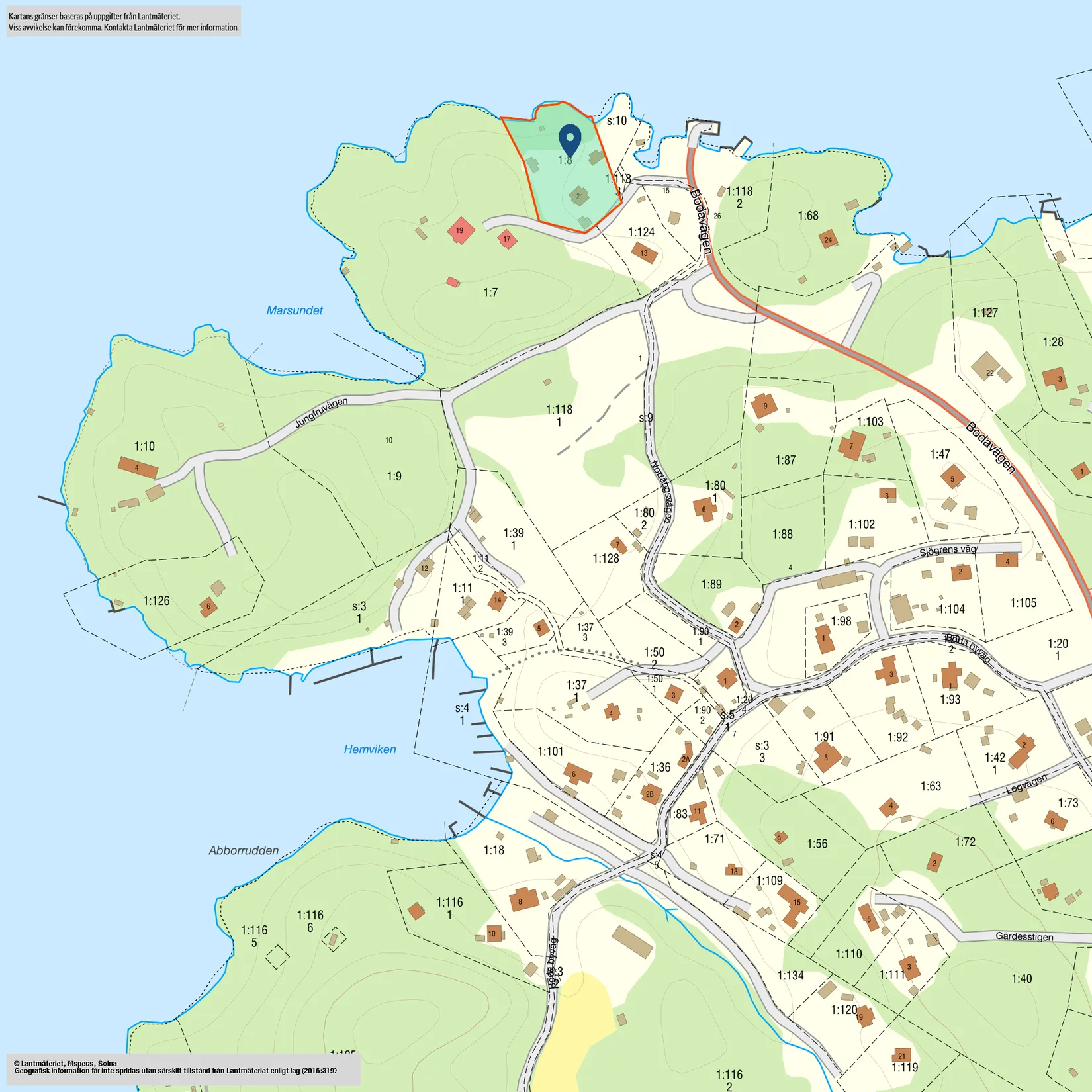Villa, Bodavägen 21, Boda, Värmdö