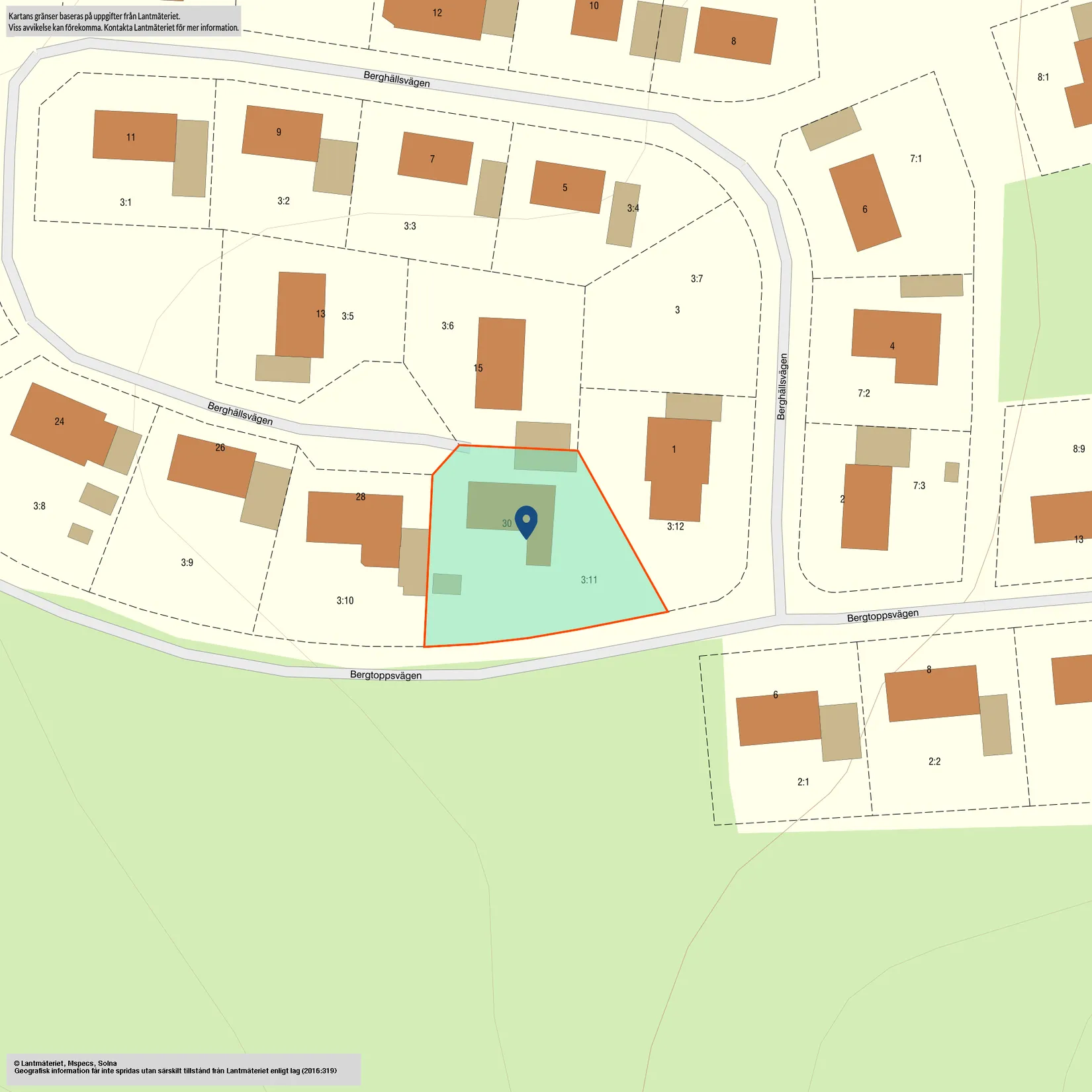 Villa, Berghällsvägen 30, Vetlanda