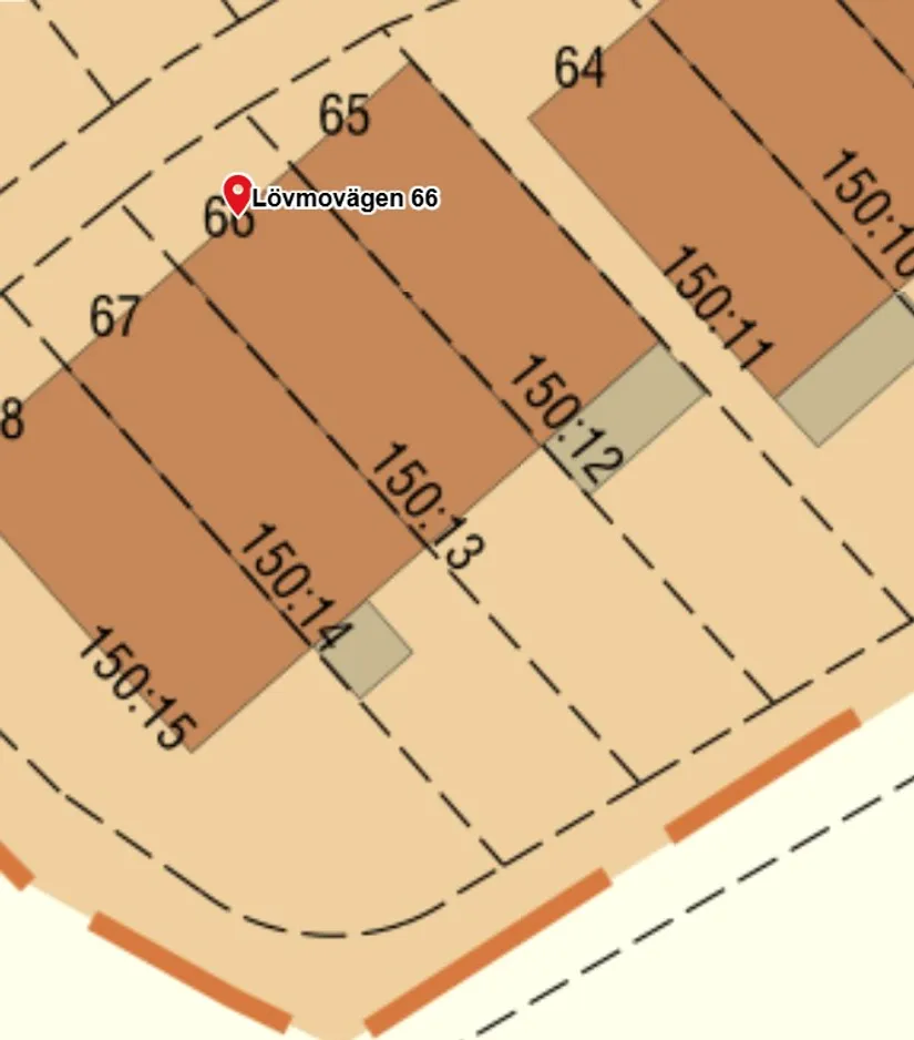 Villa, Radhus, Lövmovägen 66, Bollstanäs, Upplands Väsby