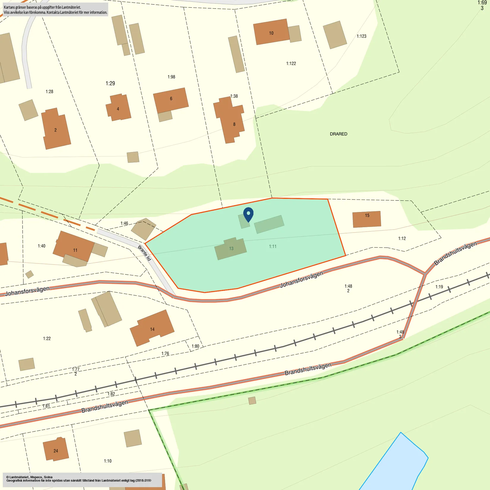 Villa, Johansforsvägen 13, Johansfors, Halmstad