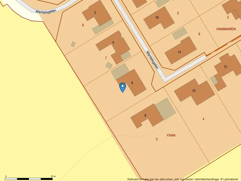 Villa, Mantalsgatan 6, Ytterby, Kungälv