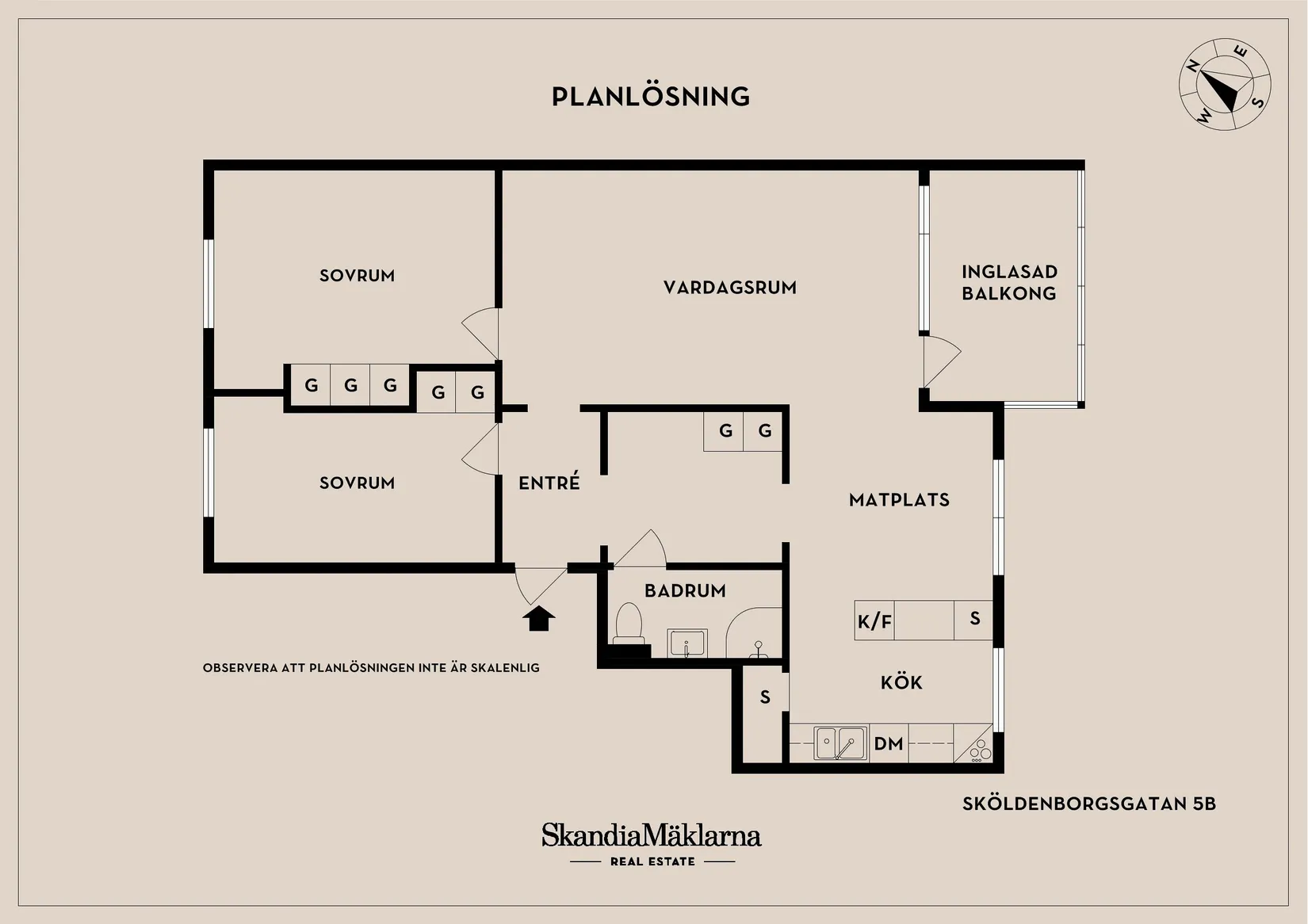 Bostadsrätt, Sköldenborgsgatan 5B, Olympia, Helsingborg