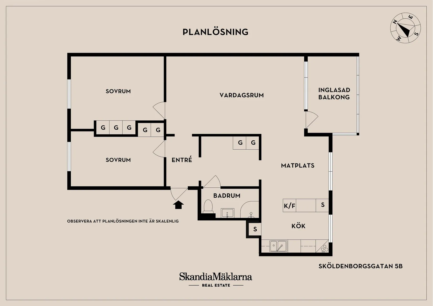 Bostadsrätt, Sköldenborgsgatan 5B, Olympia, Helsingborg