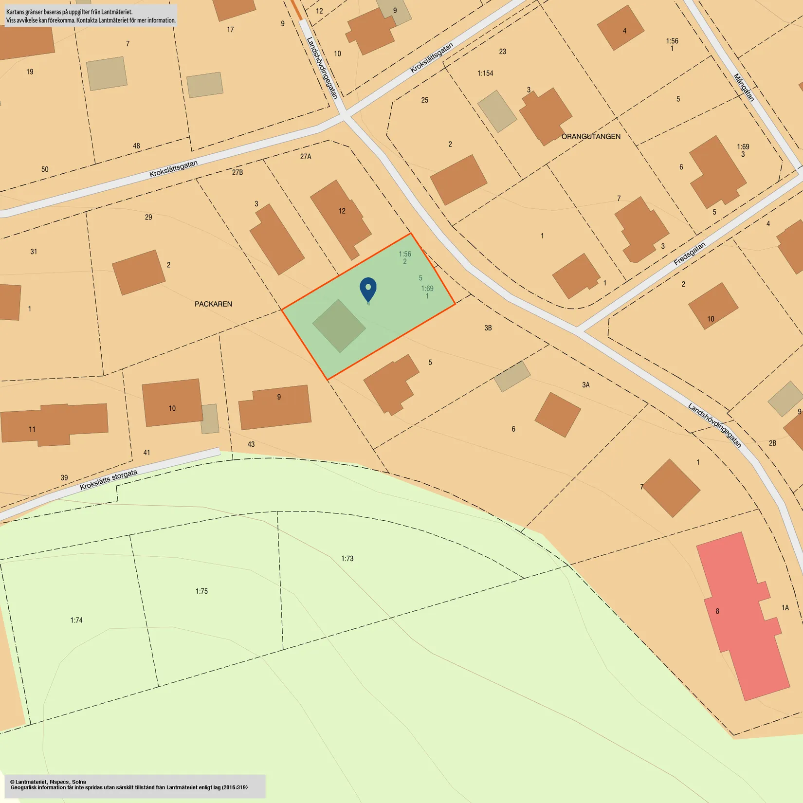 Villa, Landshövdingegatan 5, Krokslätt, Mölndal