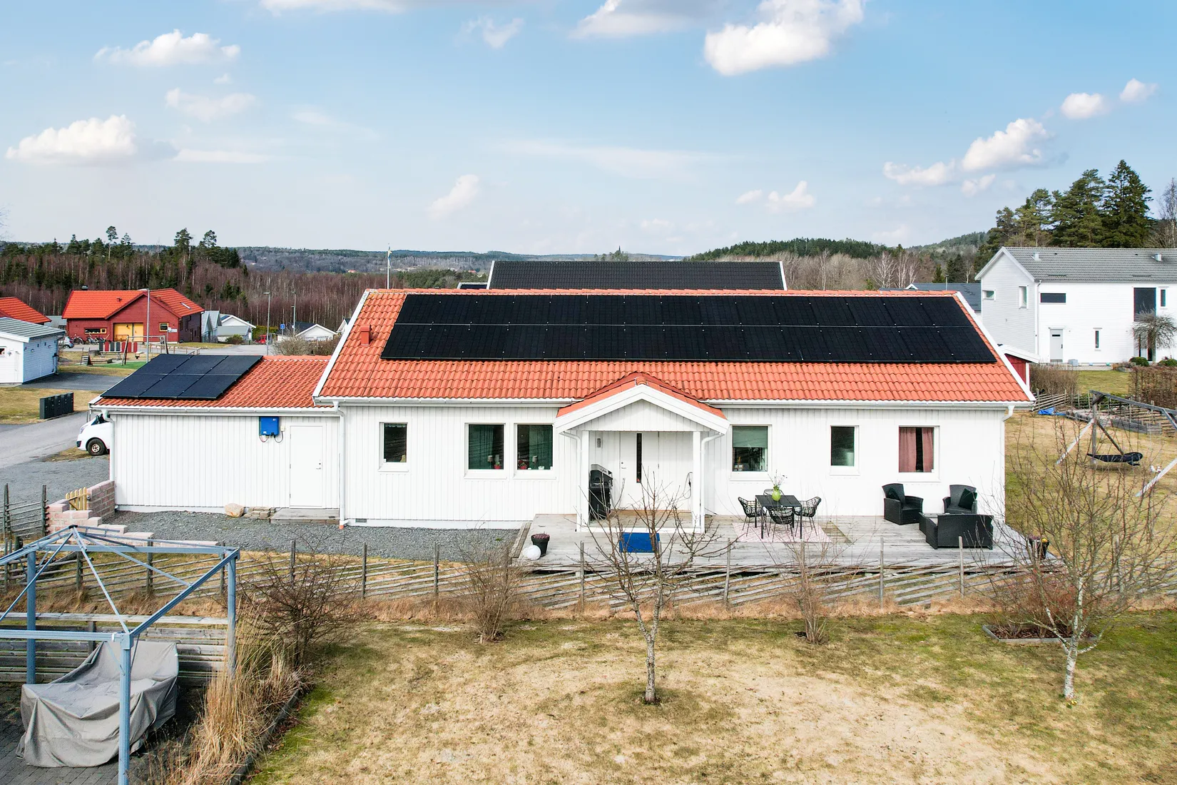 Villa, Bäckängsvägen 12, Sätila, Mark