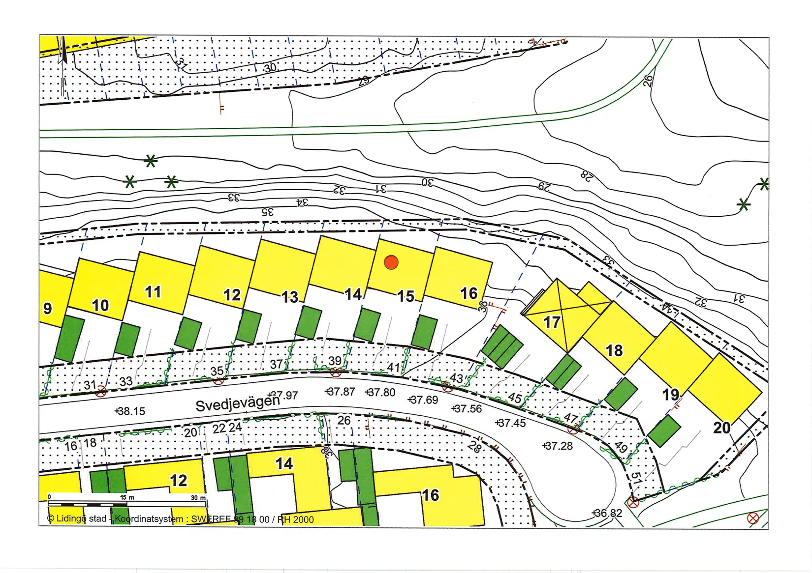 Villa, Radhus, Svedjevägen 41, Rudboda, Lidingö