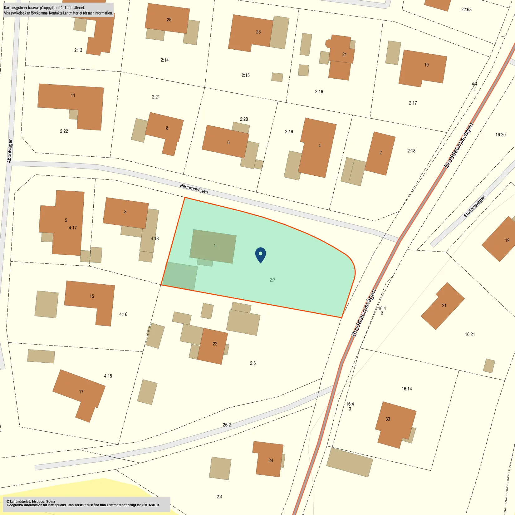 Villa, Pilgrimsvägen 1, Skara