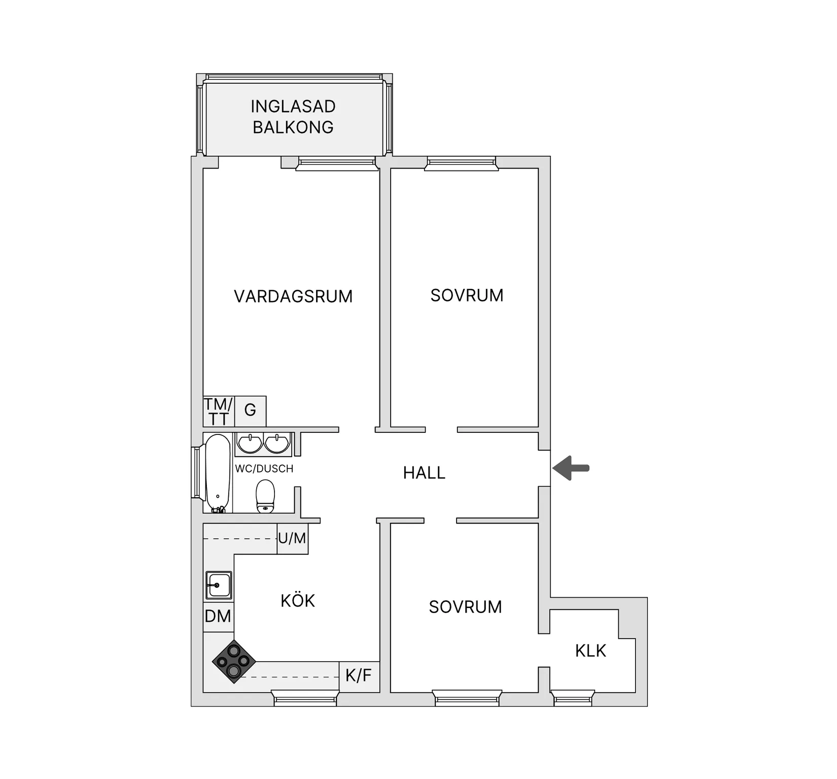 Bostadsrätt, Krondikesvägen 54A, Blomängen/Tegelplan, Östersund