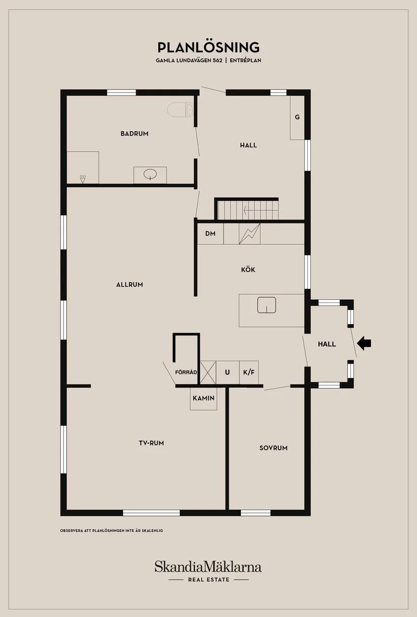 Villa, Gamla Lundavägen 562, Ystad