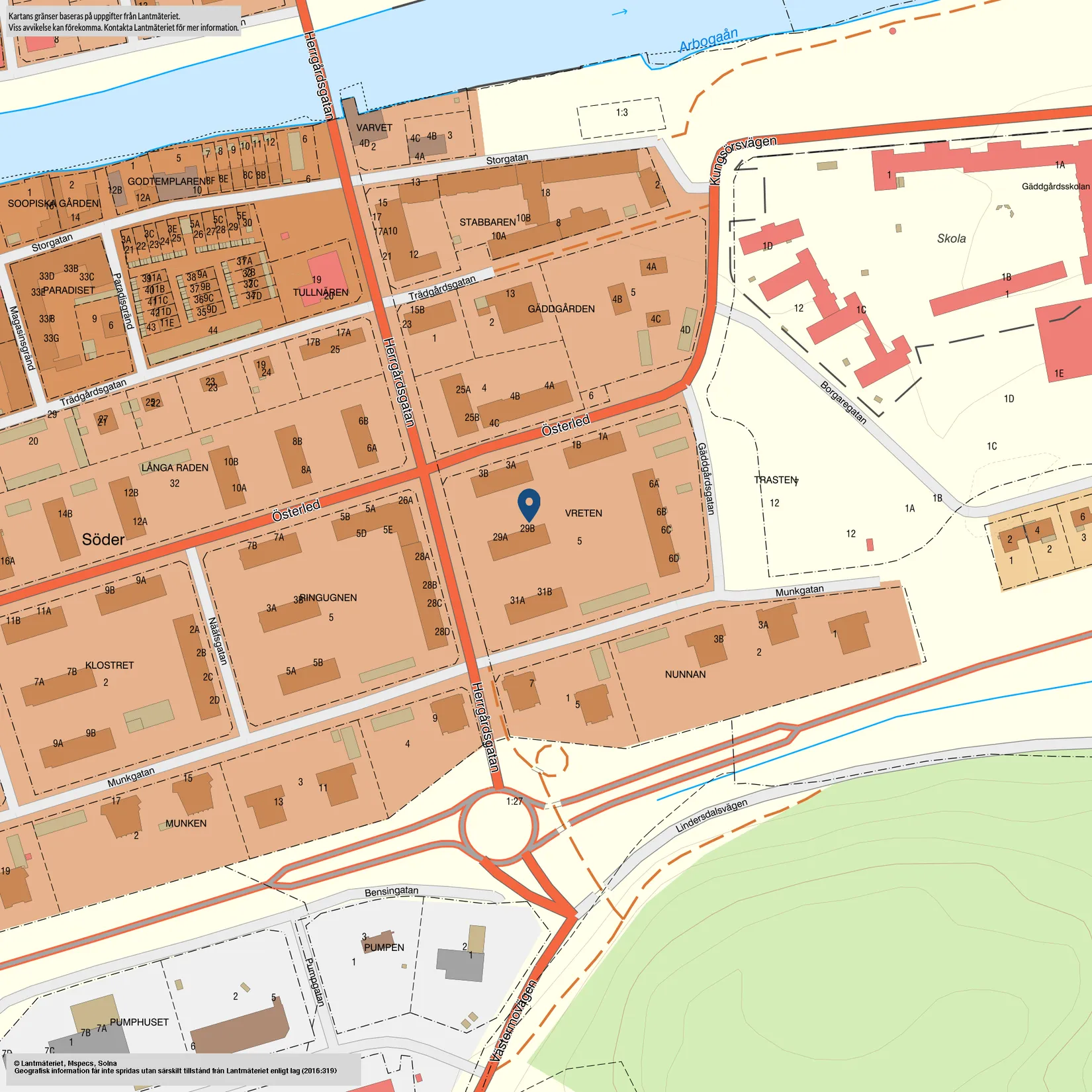 Bostadsrätt, Herrgårdsgatan 29B, Söder, Arboga