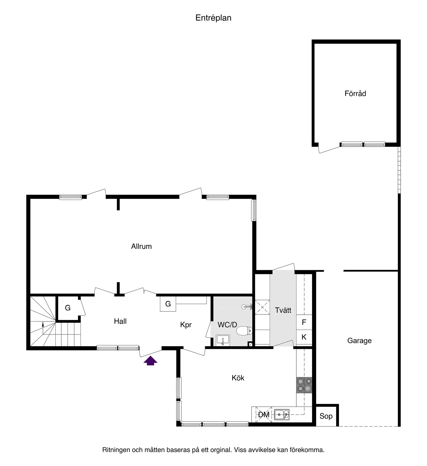 Villa, Radhus, Malmkörarvägen 55, Vattholma, Uppsala