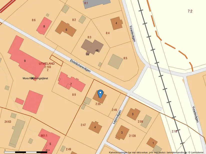 Villa, Eldsläckarevägen 5, Utmeland, Mora