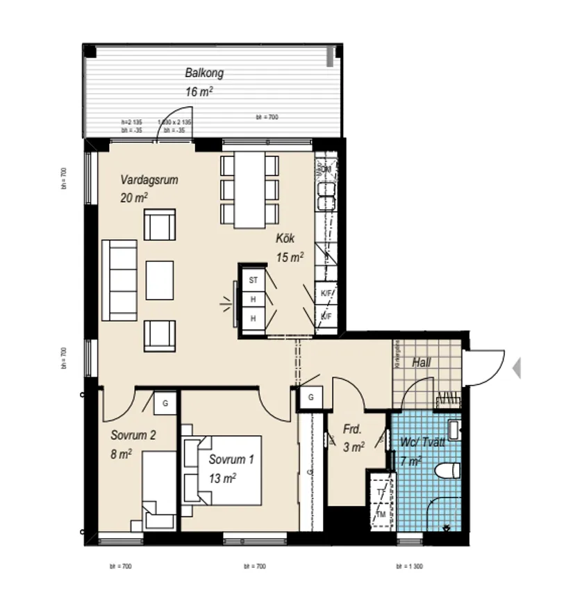 Bostadsrätt, Västra Sundskogsvägen 39, Uddevalla
