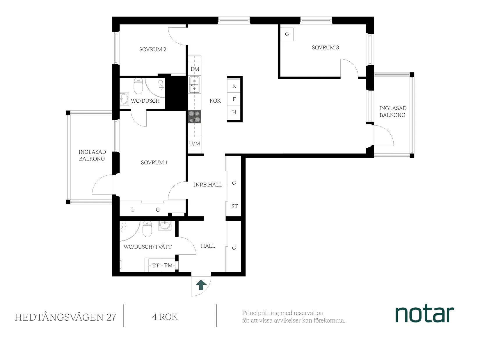 Bostadsrätt, Hedtångsvägen 27, Hovås, Göteborg