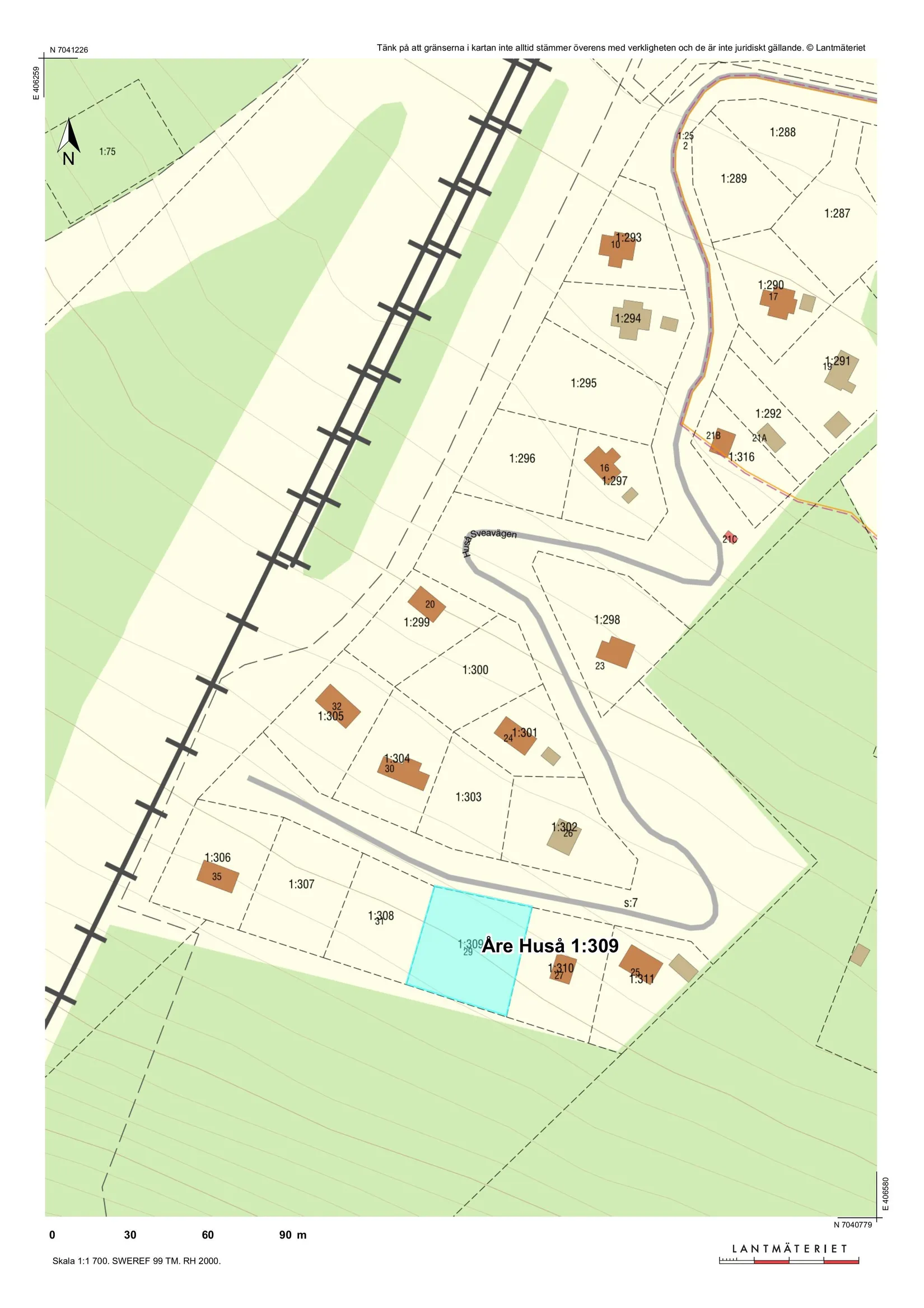 Tomt, Huså Sveavägen  29, Huså, Åre