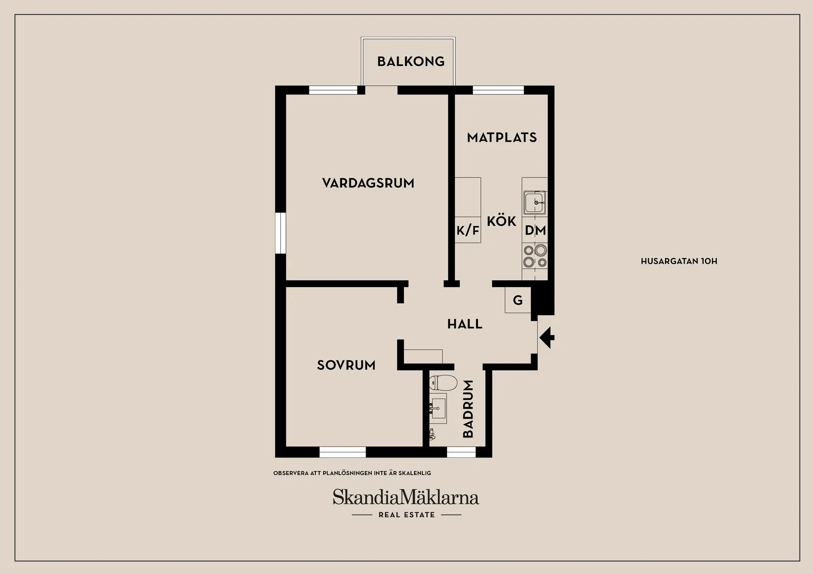 Bostadsrätt, Husargatan 10H, Eksjö