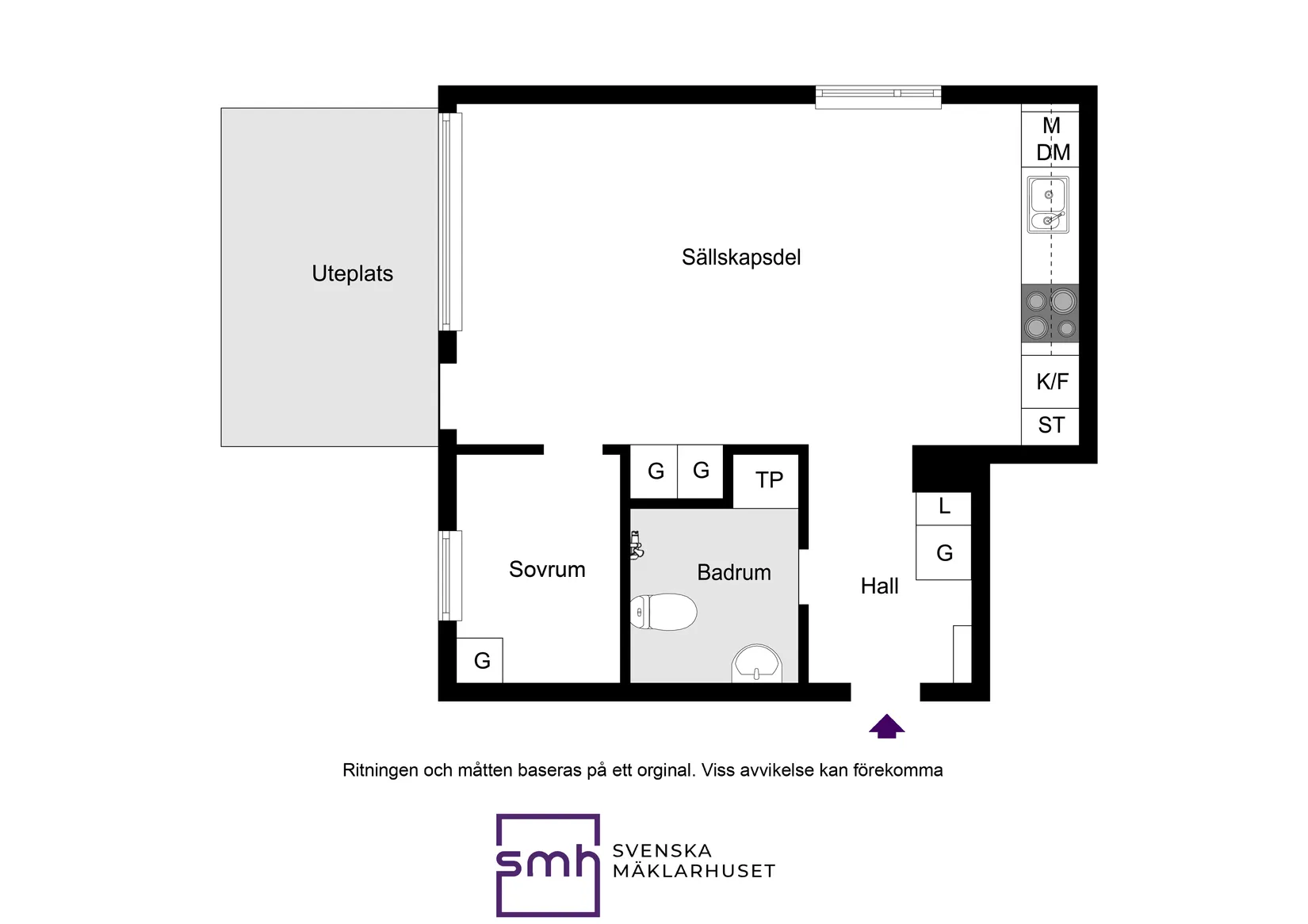 Bostadsrätt, Mattvägen 7 BV, Bromma / Riksby, Stockholm