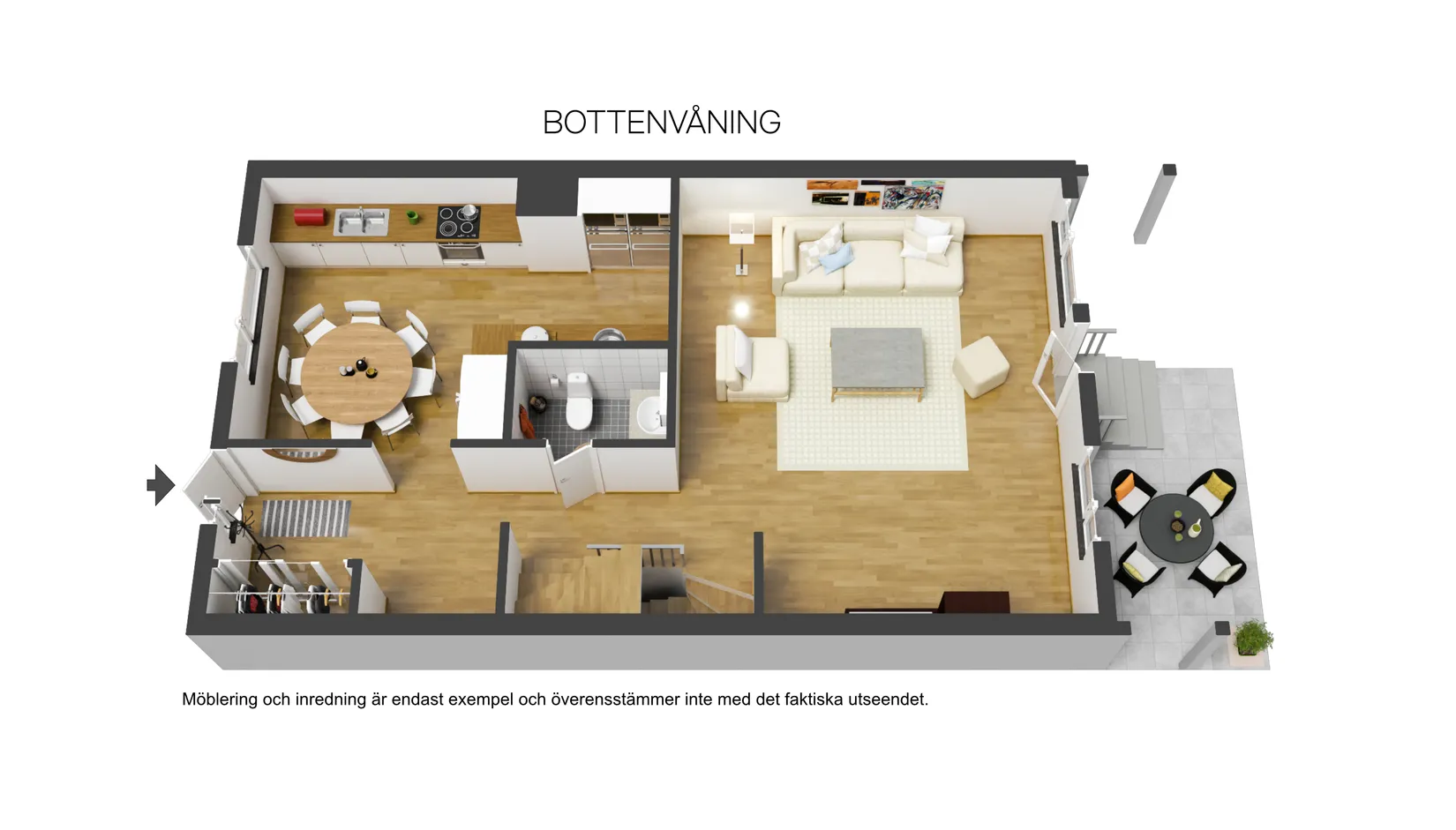 Villa, Radhus, Rödhakevägen 35B, Mariehem, Umeå