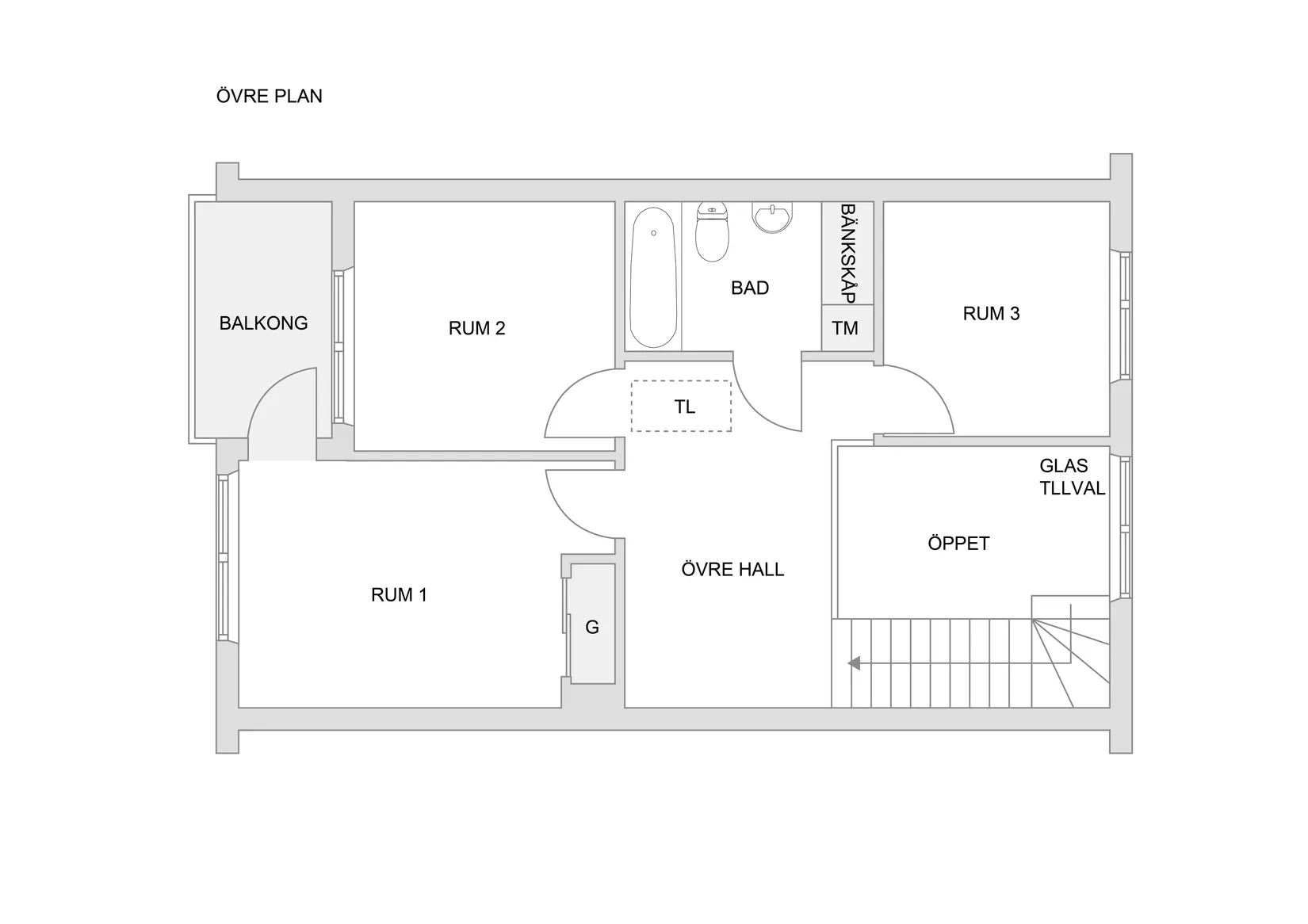 Villa, Radhus, Grönvretsvägen 1B, Jakobsberg - Västra, Järfälla