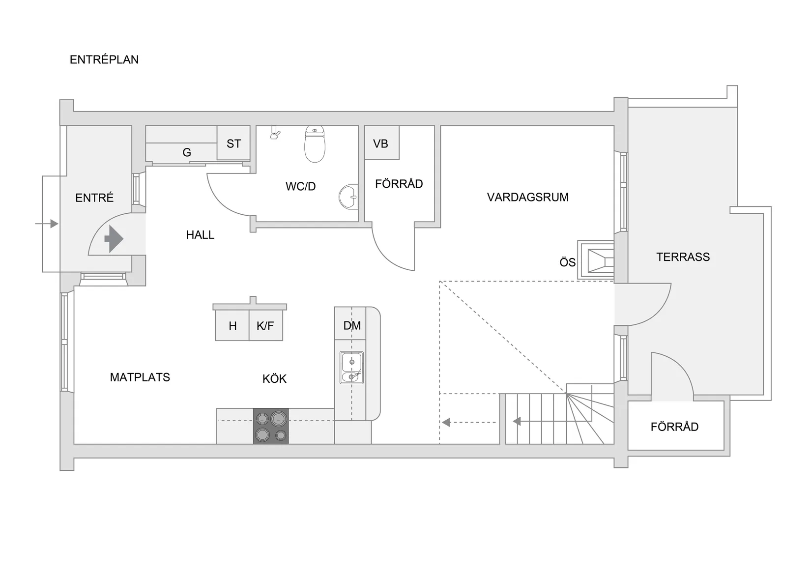 Villa, Radhus, Grönvretsvägen 1B, Jakobsberg - Västra, Järfälla