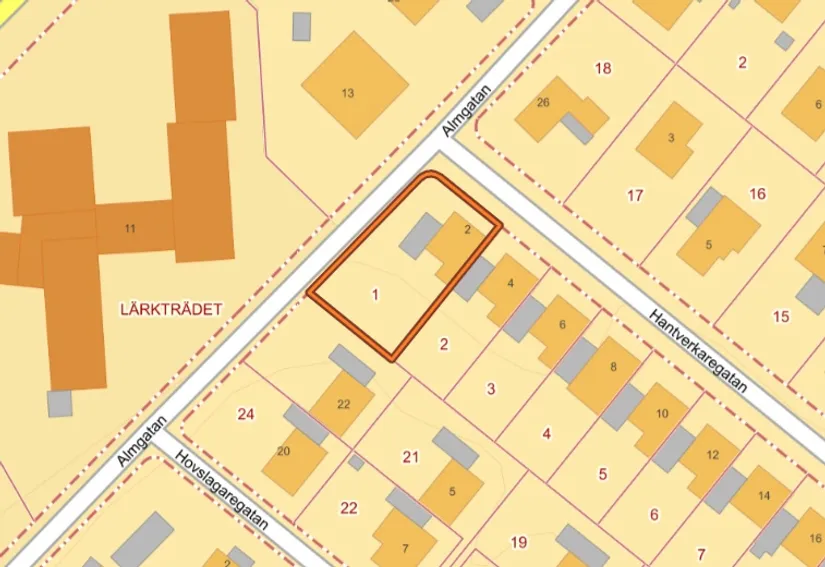 Villa, Radhus, Hantverkaregatan 2, Vara - Centralt, Vara