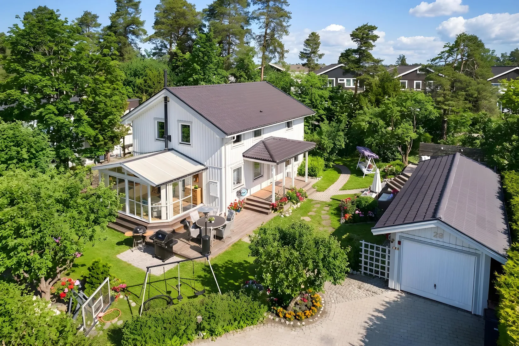 Villa, Älghagsstigen 28, Hässelby Norra Villastad, Stockholm