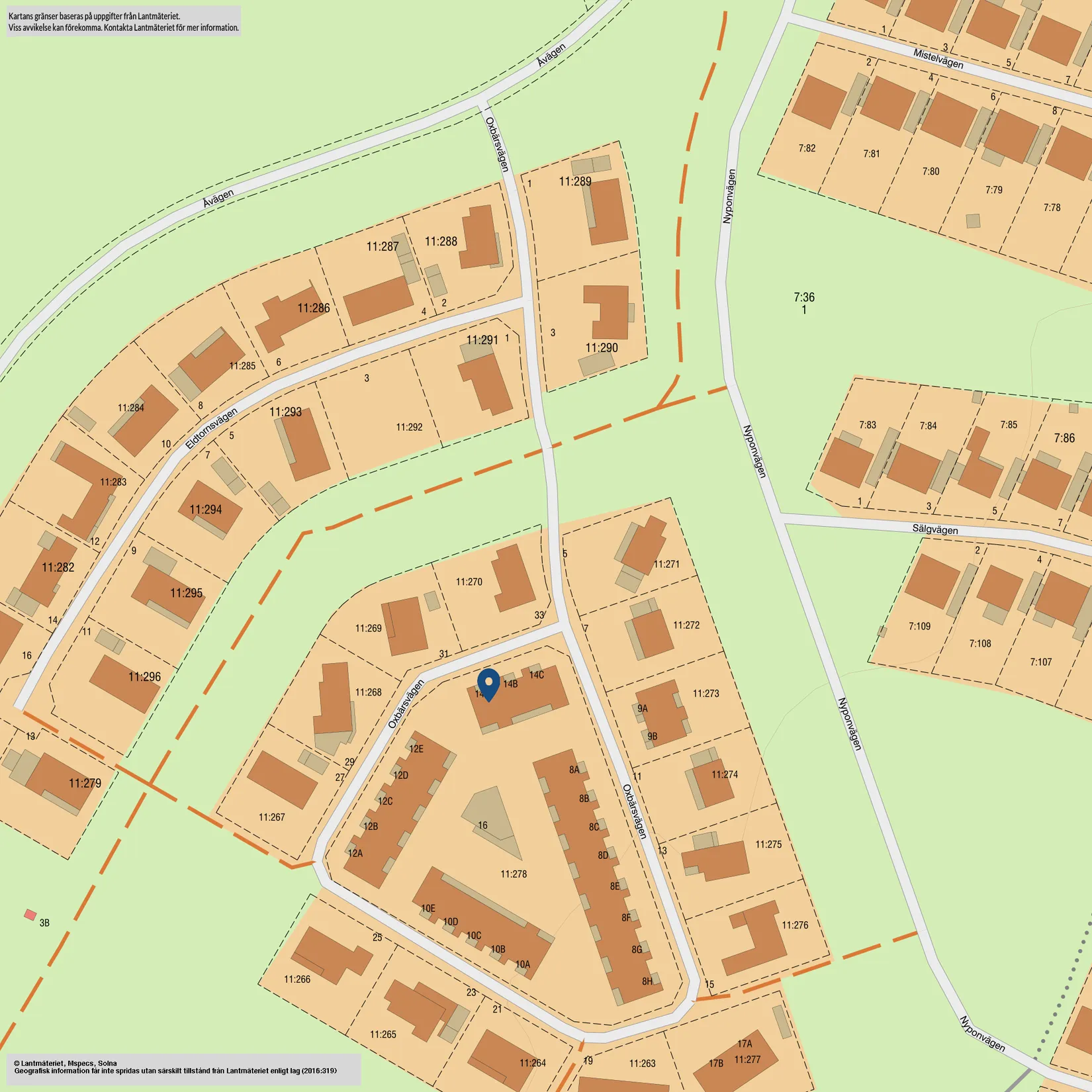 Radhus, Oxbärsvägen 14A, Åhus - Södra Äspet, Kristianstad