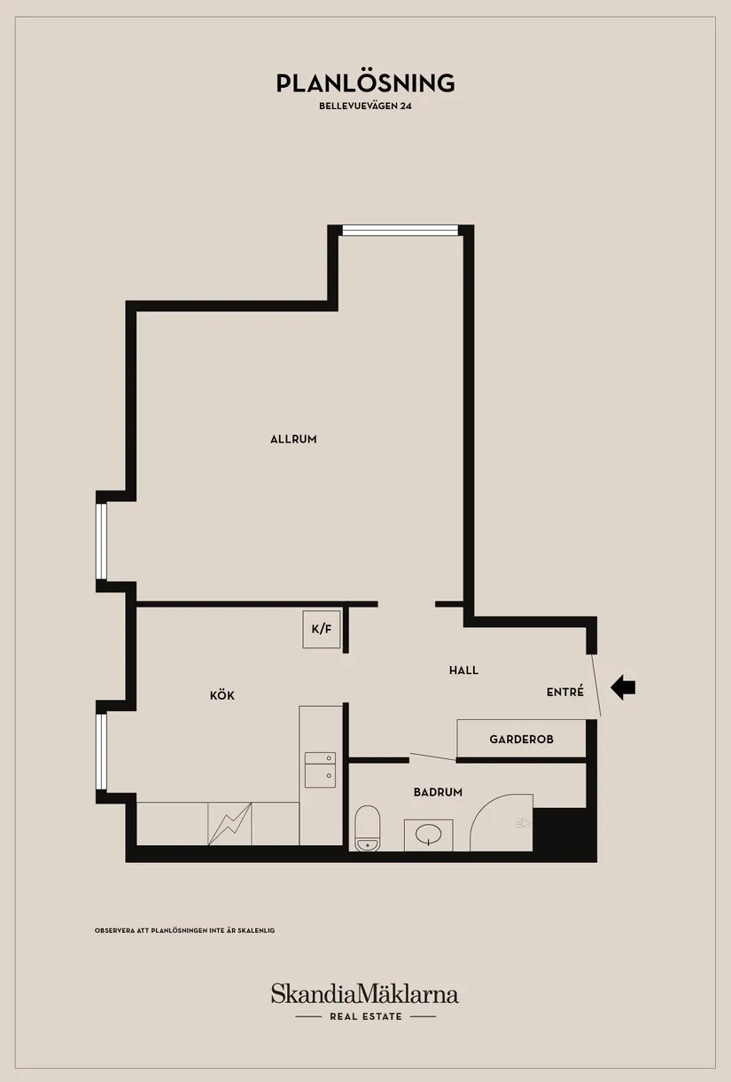 Bostadsrätt, Bellevuevägen 24, Bellevue, Ystad
