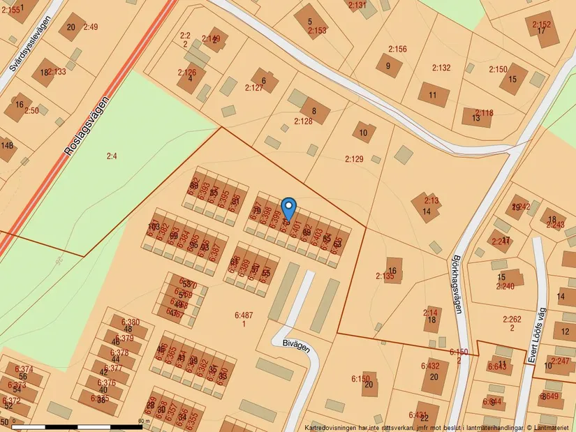 Villa, Radhus, Bivägen 73, Björkhaga, Österåker