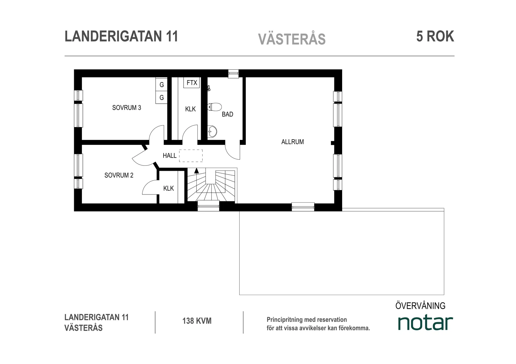 Villa, Radhus, Landerigatan 11, Nordanby, Västerås