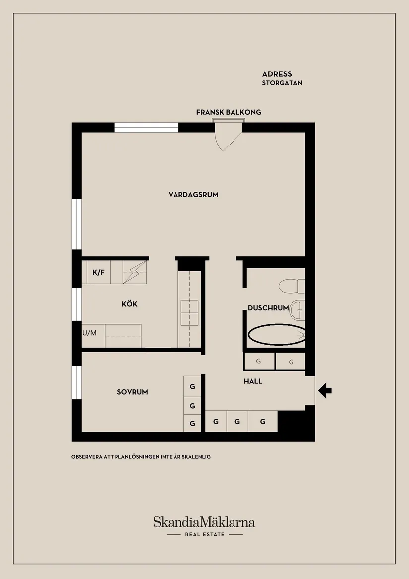 Bostadsrätt, Storgatan 54 A, Sundsvalls centrum, Sundsvall