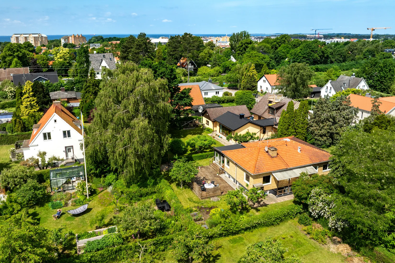 Villa, Björkgatan 8, Gamla delen, Lomma