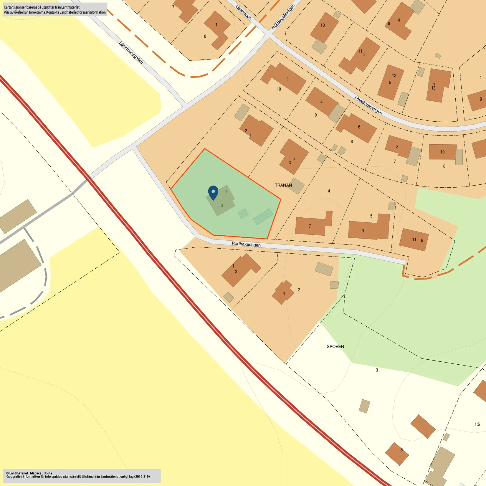 Villa, Rödhakestigen 3, Söderköping