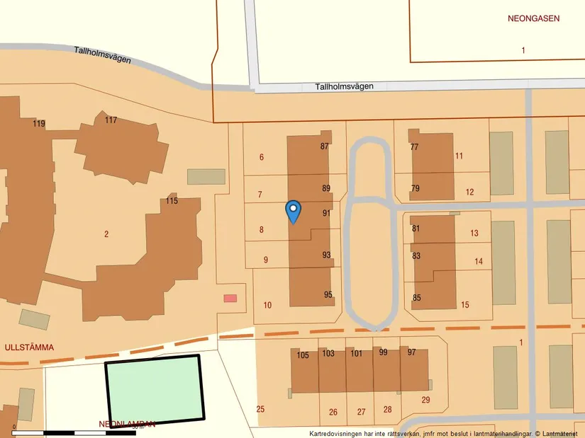 Villa, Radhus, Tallholmsvägen 91, Linköping