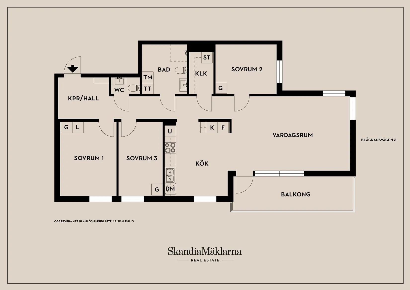 Bostadsrätt, Blågransvägen 6, Långbro Park, Stockholm