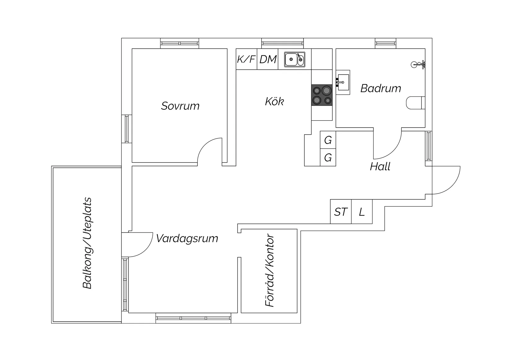 Bostadsrätt, Nathorstvägen 19, Stockholm