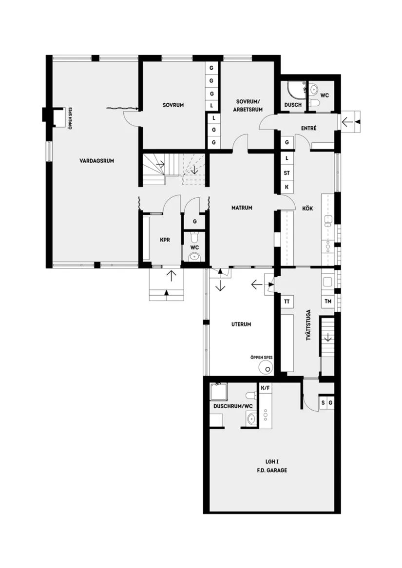 Villa, Parkvägen 56A, Näsbypark Sjösidan, Täby
