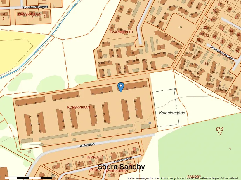 Bostadsrätt, Backgatan 81, Södra Sandby, Lund