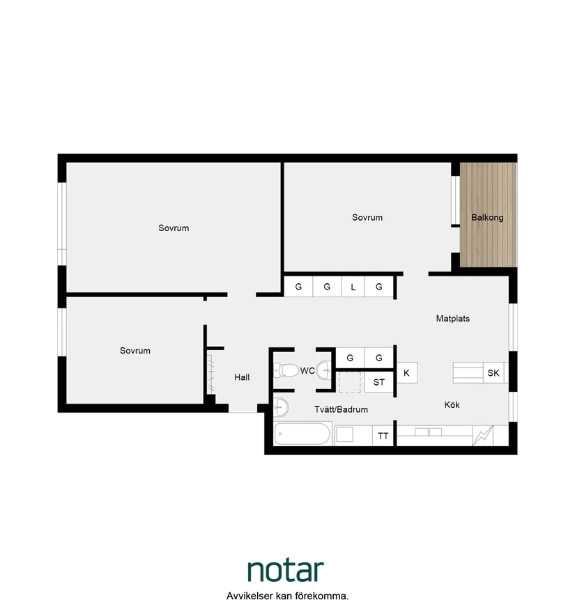 Bostadsrätt, Vildgåsvägen 7B, Väster, Lund