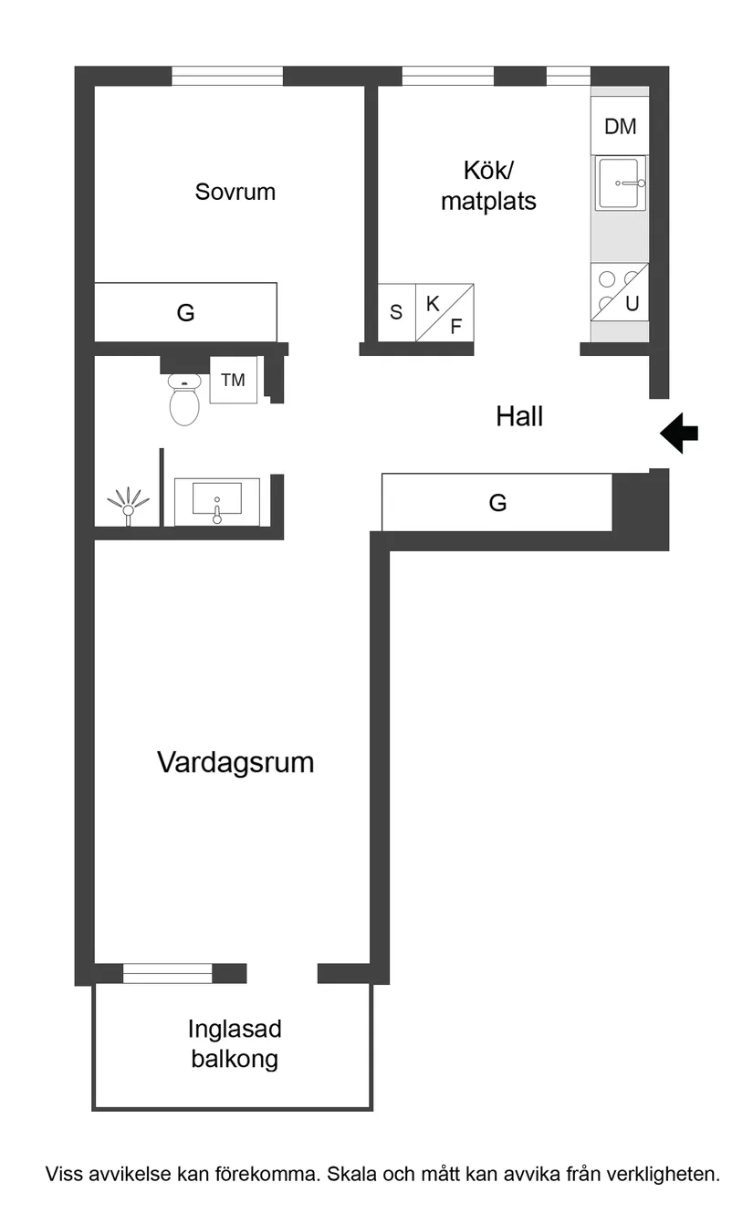 Bostadsrätt, Tunnbindaregatan 32, Centralt, Norrköping