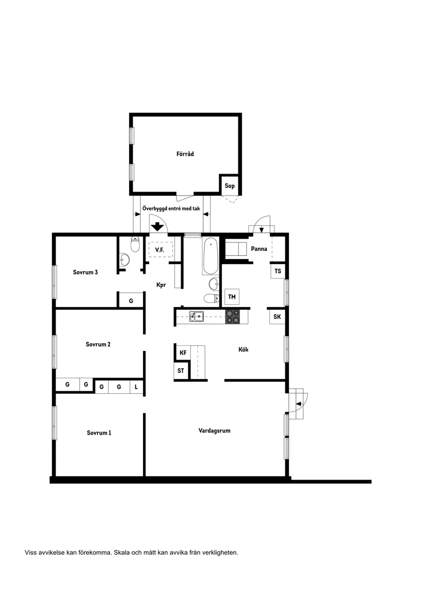 Villa, Radhus, Stångholmsgatan 26, Bredviken, Luleå