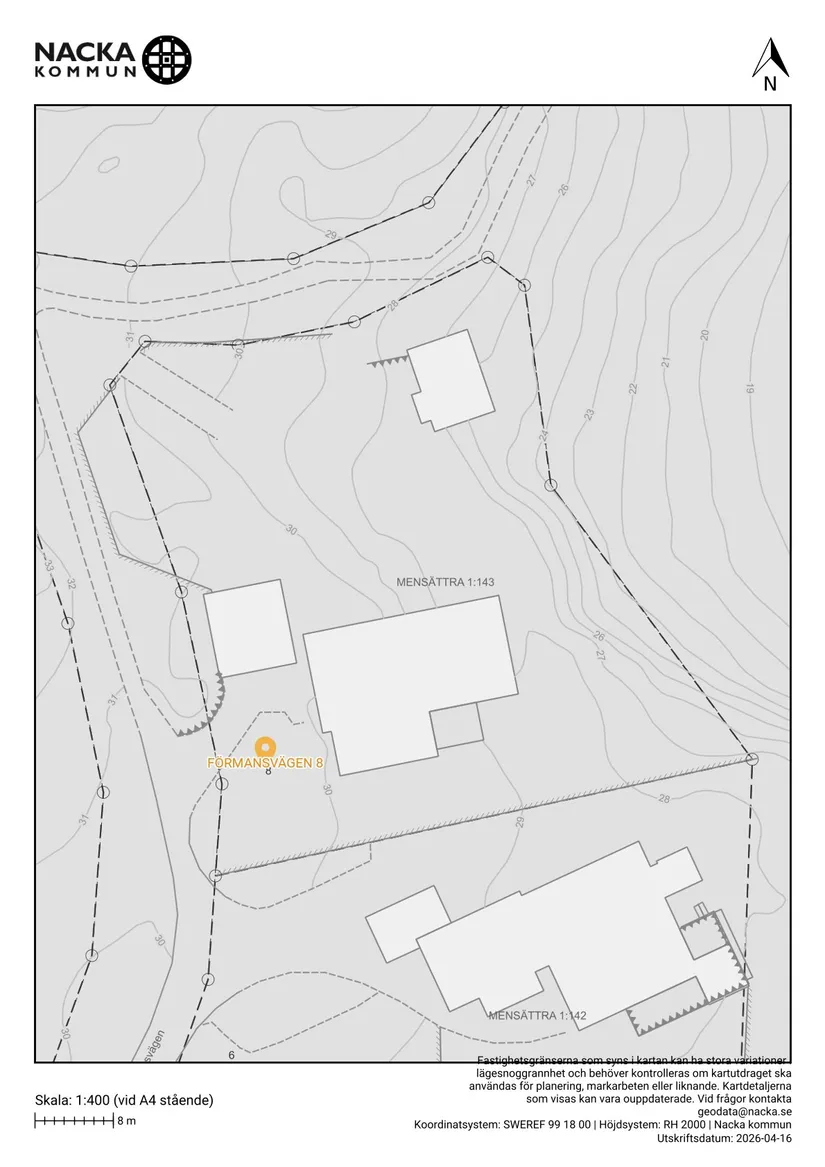 Villa, Förmansvägen 8, Mensättra, Nacka