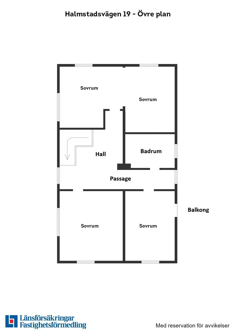 Villa, Halmstadsvägen 19, Genevad, Laholm