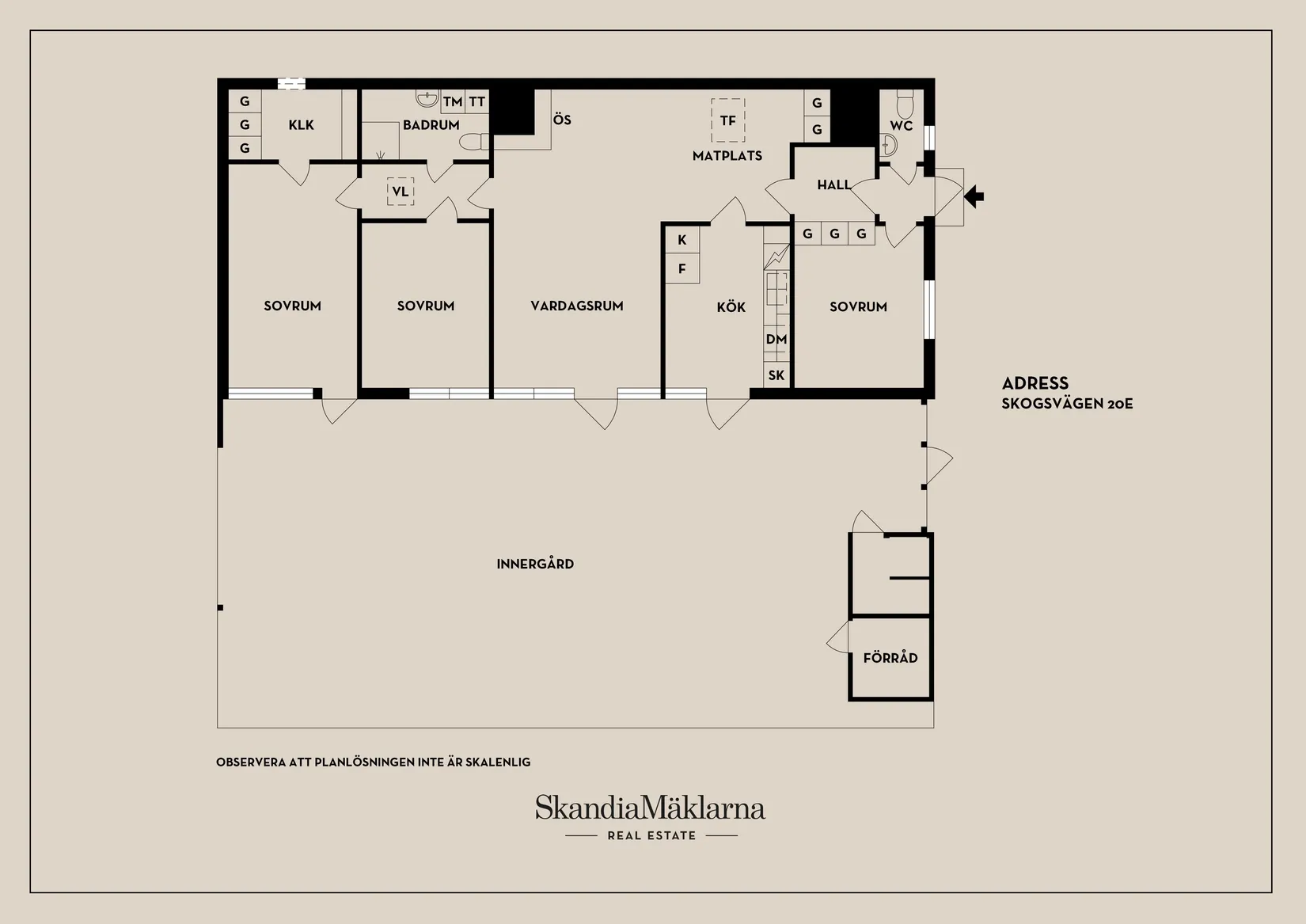 Radhus, Skogsvägen 20E, Oppeby, Nyköping