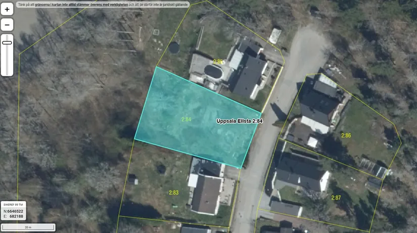 Tomt, Rönnvägen 37, Knutby, Uppsala