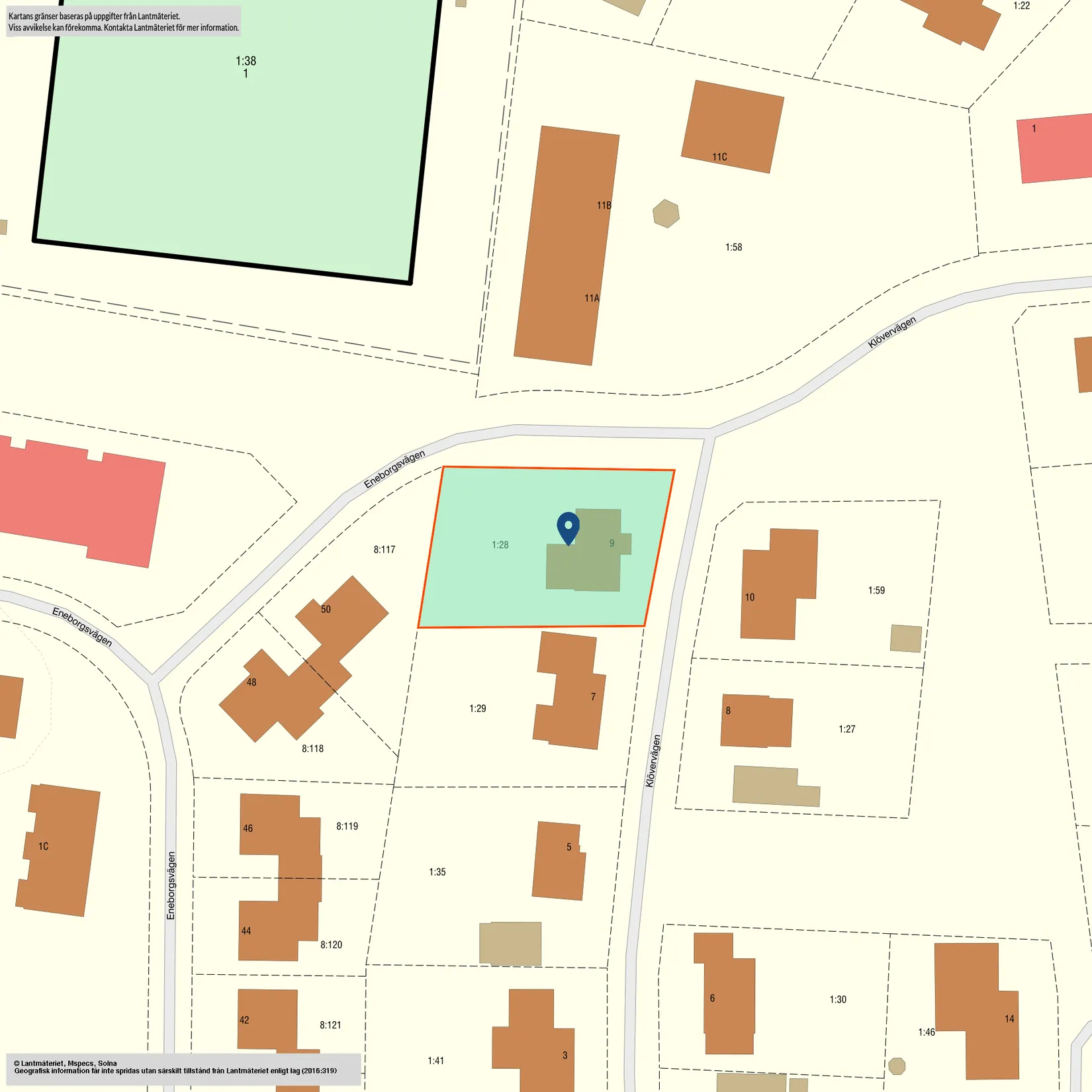 Villa, Klövervägen 9, Skövde