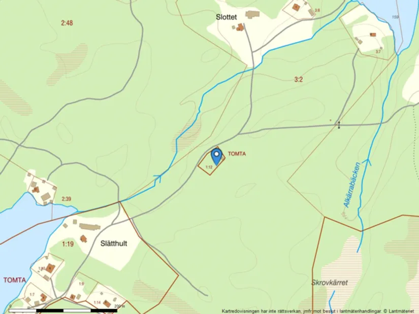 Tomt, Slätthult 17, Borås