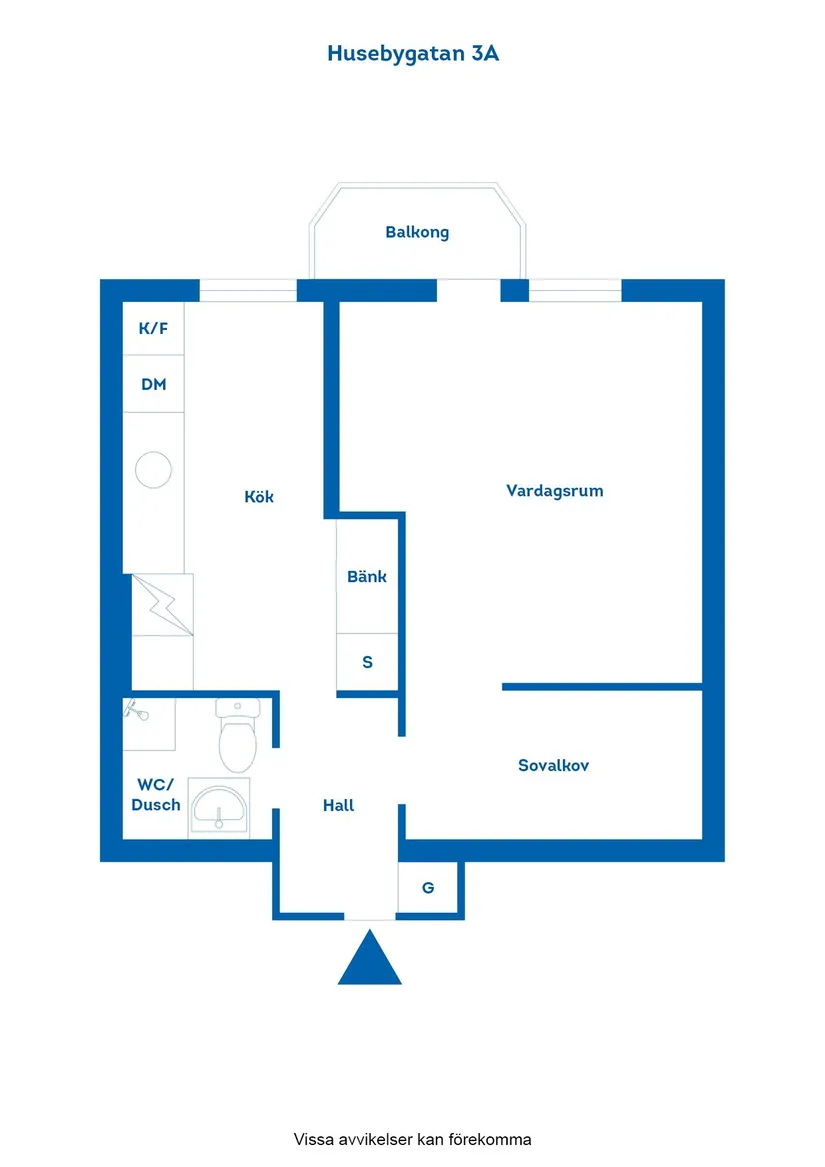 Bostadsrätt, Husebygatan 3A, Oxelbergen, Norrköping