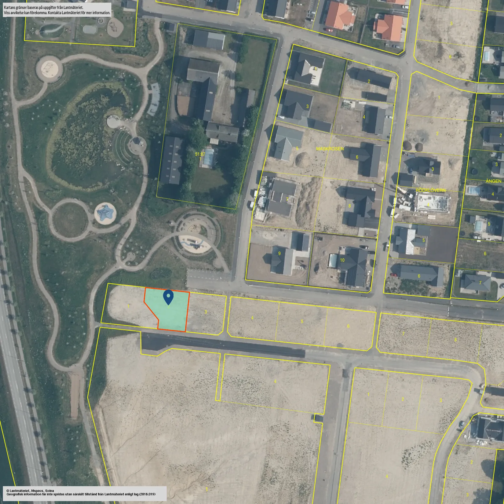 Tomt, Skalbaggegatan 3, Västeräng, etapp 2, Skurup