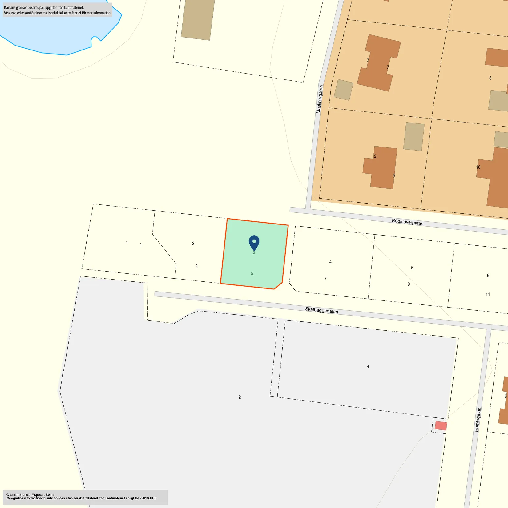 Tomt, Skalbaggegatan 5, Skurup